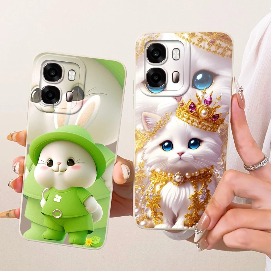 สําหรับ OPPO A6s 5G กรณี CPH2789 ออกแบบใหม่น่ารักการ์ตูนกระต่ายซิลิโคนเหลวนุ่มกันกระแทกสําหรับ OPPO A6s 4G CPH2815 กันชน