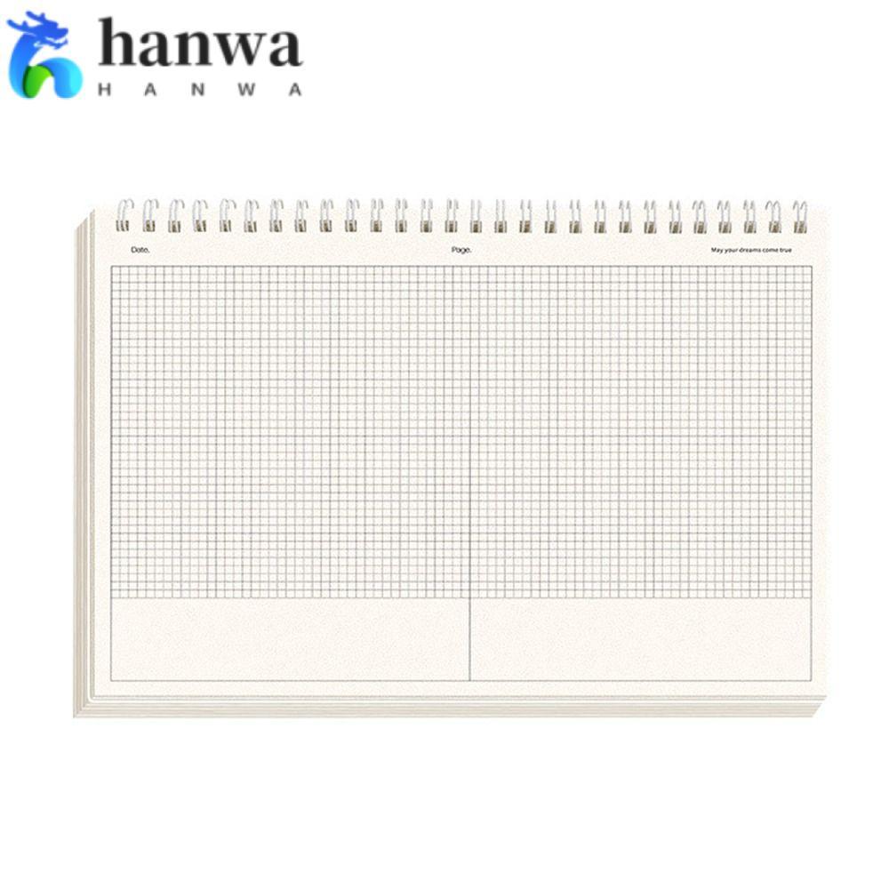 HANWA B5 Notepad, การออกแบบพาร์ทิชัน Thicken Paper Coil Notebook, ตารางปฏิบัติ/เส้นแนวนอน Flip-up No