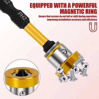 1/3/5 ชิ้น PH2 ตําแหน่งแม่เหล็กไขควง Bits - Hex Shank Strong แม่เหล็กความลึกหยุดบิตสําหรับ Drywall ยิปซั่มบอร์ดงานไม้สว่านไฟฟ้า