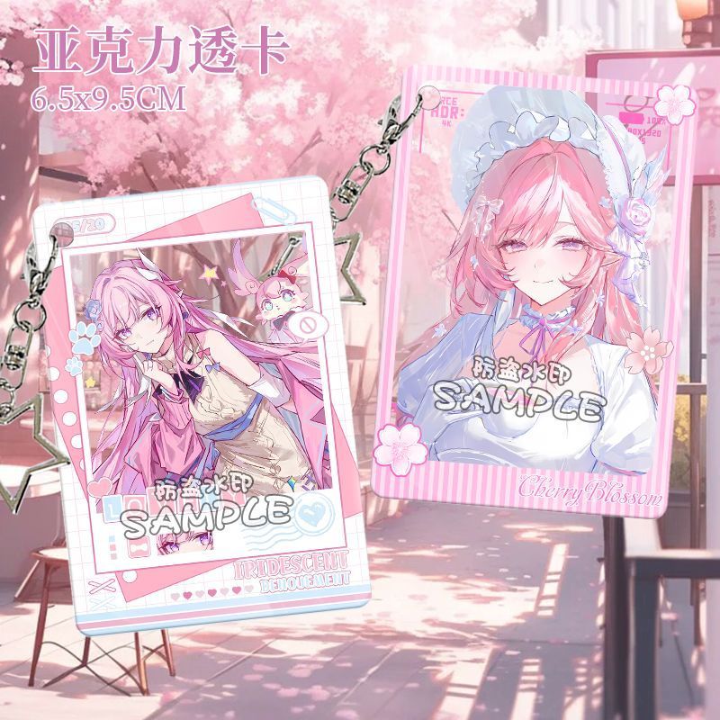 Honkai: Star Rail/Cyrene/Cyrene Merchandise พัดลมอะคริลิคการ์ดโปร่งใสจี้คอลเลกชันเครื่องประดับ/vptw