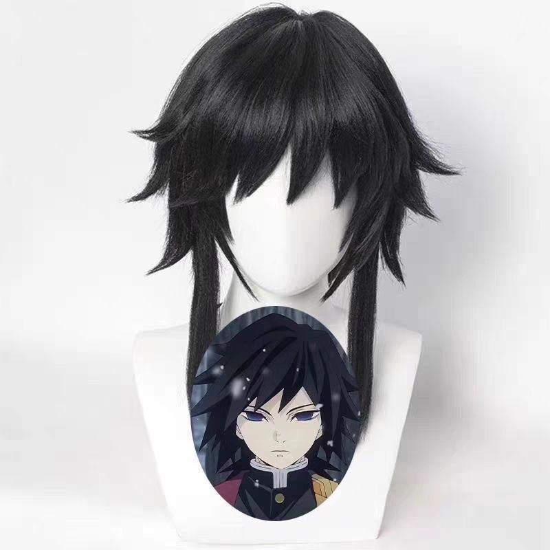 วิกผม Cosplay Tomioka Giyuu จากอนิเมะDemon Slayer ทำจากผ้าไหมคุณภาพดี