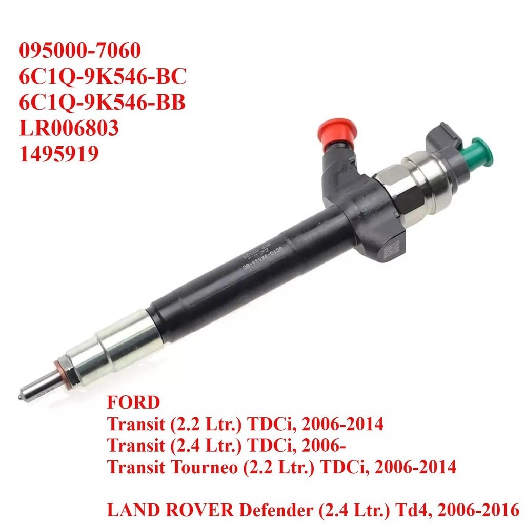 1495919 6C1Q-9K546-BC 095000-7060 ใหม่หัวฉีดหัวฉีดดีเซลสําหรับ Ford Transit 2.2L 2.4 TDCi / Land Rov