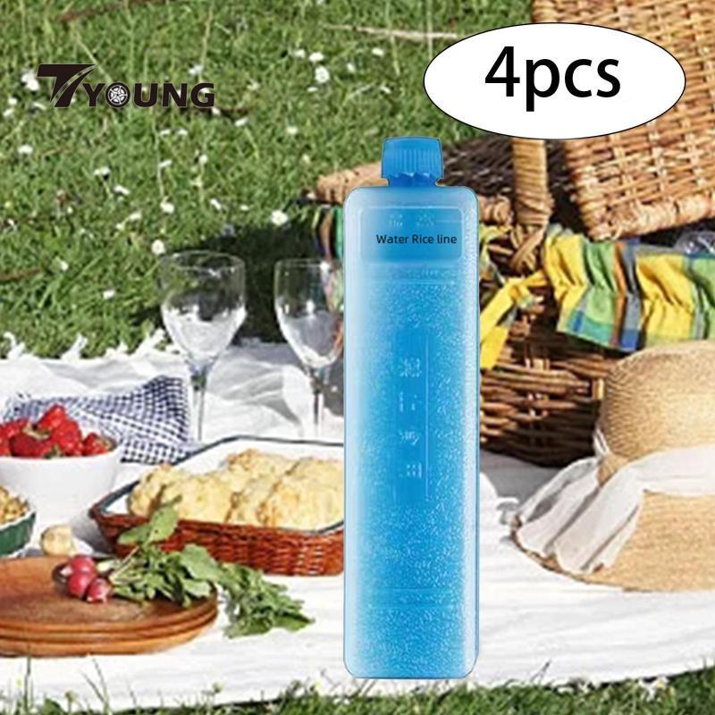 [มีจําหน่าย] 4 ชิ้น Cooling Ice Packs สะดวกสําหรับกระเป๋าเก็บความเย็น Ice Cooler Blocks Ice Freezer 