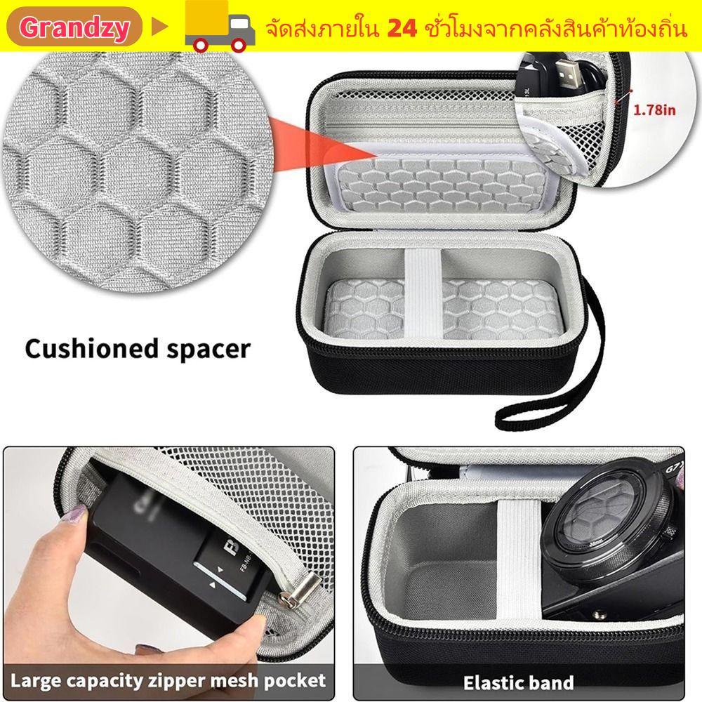 GRANDZY ที่เก็บกล้อง, กล้องกันน้ําสากล, กระเป๋าเก็บกันกระแทกขนาดกะทัดรัดสําหรับ Kodak Pixpro/ PowerShot ELPH 180/190 / DSCW800 / DSCW830