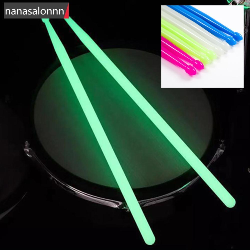 NNL Luminous Light Up Drum Sticks Anti Slip Drumsticks 1 คู่เรืองแสงดนตรีกลองชุดเครื่องมือสําหรับ St