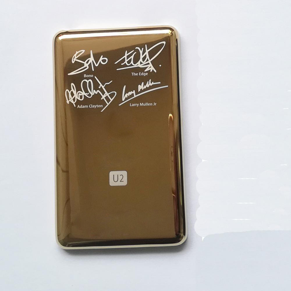 Silver gold สีดํา U2 edition สไตล์โลหะกลับสําหรับ iPod 6th 7th gen classic 80gb 120gb 160gb สําหรับ 