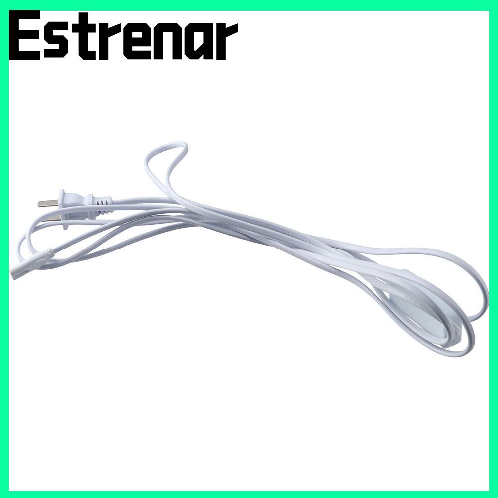 ESTRENAR 3pin T5 T8 สายไฟ LED, สีขาว 10ft 10ft LED Tube สายไฟ, แบบพกพาพลาสติกทองแดง LED Wire Connect