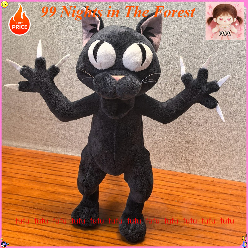 99 คืนในป่าตุ๊กตาแมวดําตุ๊กตาของเล่นตุ๊กตาสัตว์น่ากอดนุ่มสําหรับเด็กและผู้ใหญ่