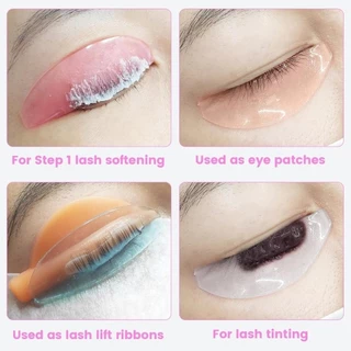 COOLSO Softening Lifting Lashes Rod Shield, Ultra Thin Reusable ซิลิโคน Eyelash Perm Pads, Eyelash Curler อุปกรณ์เสริม Applicator เครื่องมือ Self-Adhesive Eyelash Perm Curler