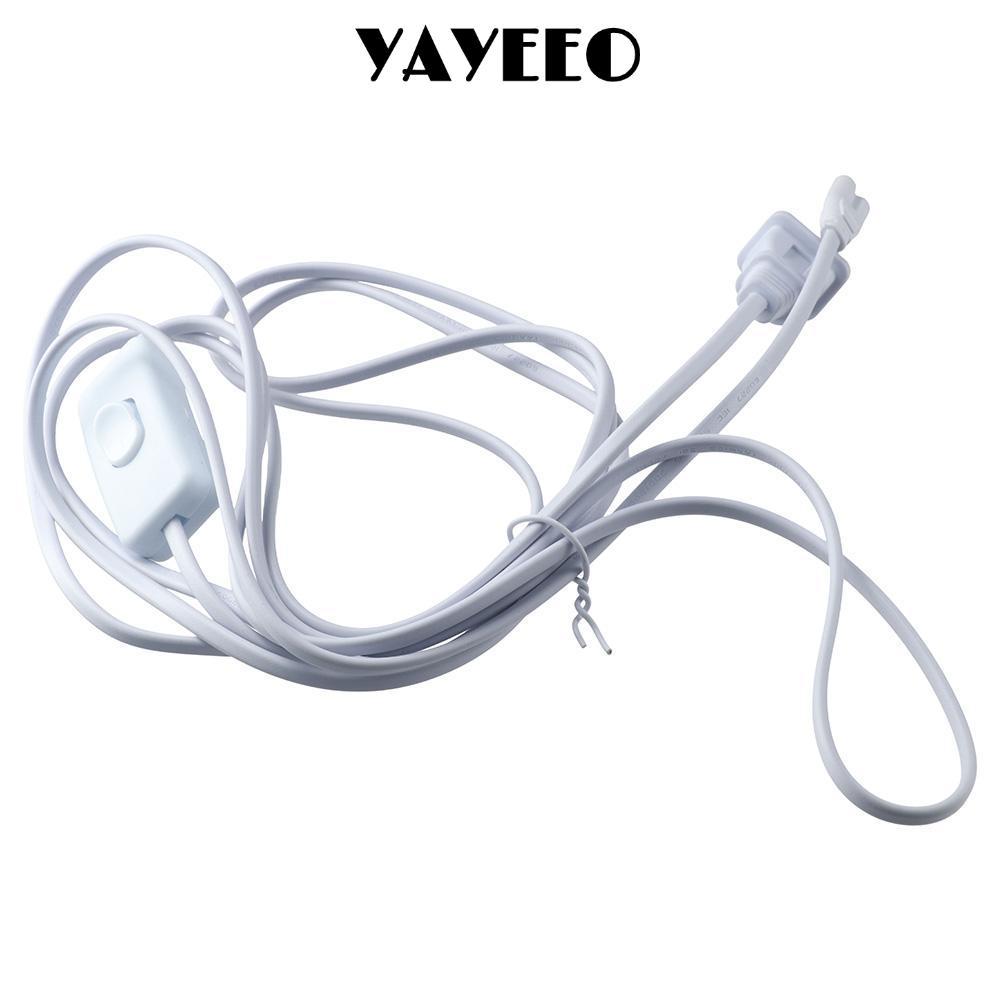YAYEEO 3pin T5 T8 สายไฟ LED,สีขาว 10ft 10ft LED Tube สายไฟ,ทนทานทองแดงพลาสติก LED สายไฟช่างไฟฟ้า