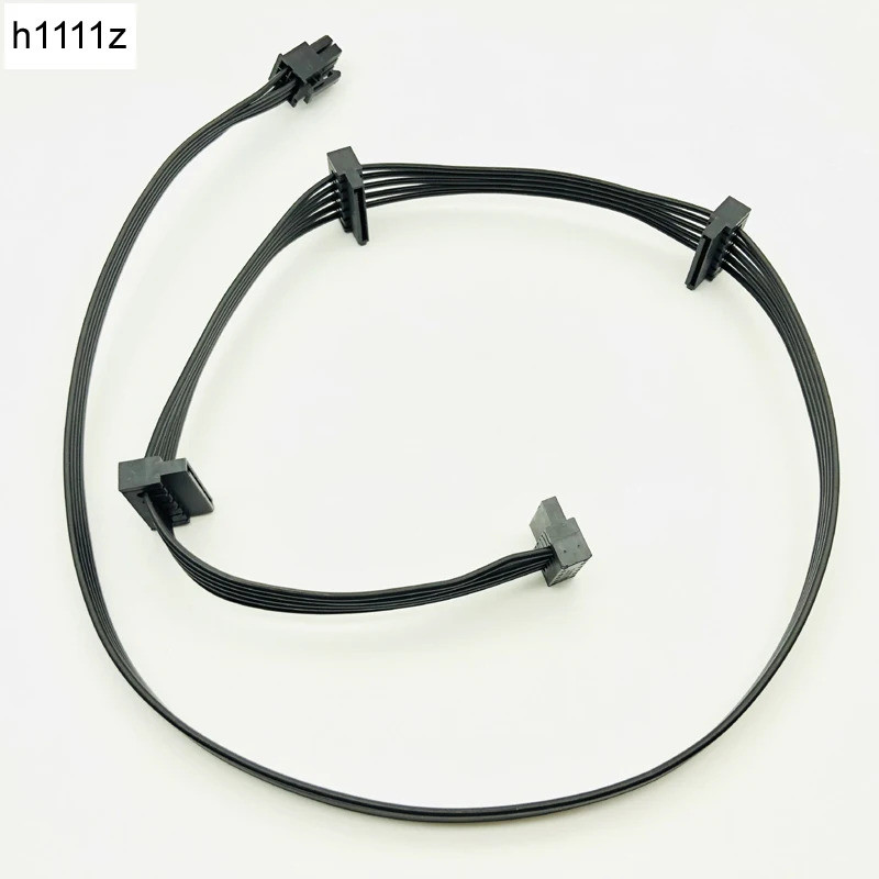 สายคอมพิวเตอร์ PCI-E 6 Pin ชาย 1 ถึง 4 SATA หญิงแหล่งจ่ายไฟ Splitter สายสําหรับ Corsair RM650X RM750