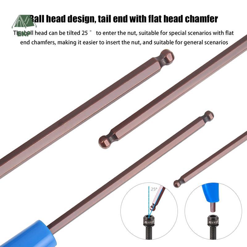[EKP] T25 3/4/5/6MM Bike Allen Key ประแจ T-Type PP พลาสติกจับปลายคู่จักรยานมัลติฟังก์ชั่นซ่อมเครื่อง