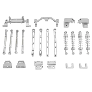 สําหรับ MN 1/12 MN82 MN82S MN82PRO MN82T RC รถด้านหน้าและด้านหลังโลหะสี่ Linkage ชุดอัพเกรดโช้คอัพดึง Rod อะไหล่ที่นั่ง