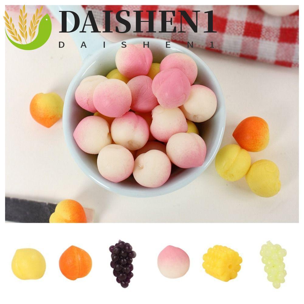 DAISHEN1 บีบของเล่นประสาทสัมผัส, องุ่นข้าวโพดบีบพีชของเล่น, ประดิษฐ์มินิแกล้งเล่นจําลองอาหารจําลองผลไม้รุ่น Boy