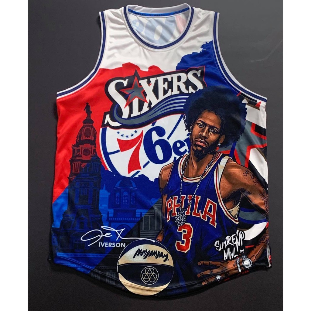 Supremo MNL - เสื้อเจอร์ซีย์ Allen Iverson Full Sublimation