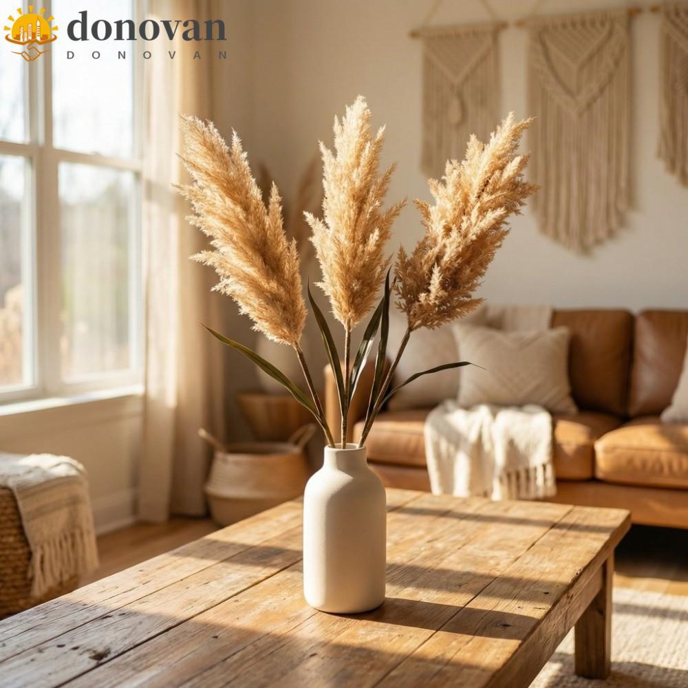 DODONVAN ประดิษฐ์ Reed Dog Sage, สไตล์บ้านในชนบทที่สมจริงประดิษฐ์แห้ง Reed, Creative 100 ซม.พลาสติกท
