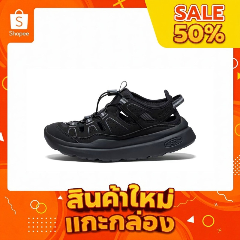 【รับประกันของแท้100%】KEEN WK450 SANDAL รองเท้าชายหาด รองเท้ากีฬาป้องกันการลื่นกลางแจ้งทนต่อกา