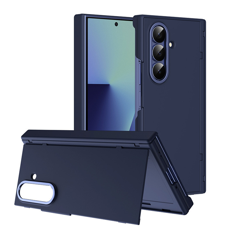 สําหรับ Samsung Galaxy Z Fold 7 เคสโทรศัพท์ฟิล์มแบบบูรณาการเคสป้องกันผู้ถือบัตร Fold 7 เคสกันกระแทก