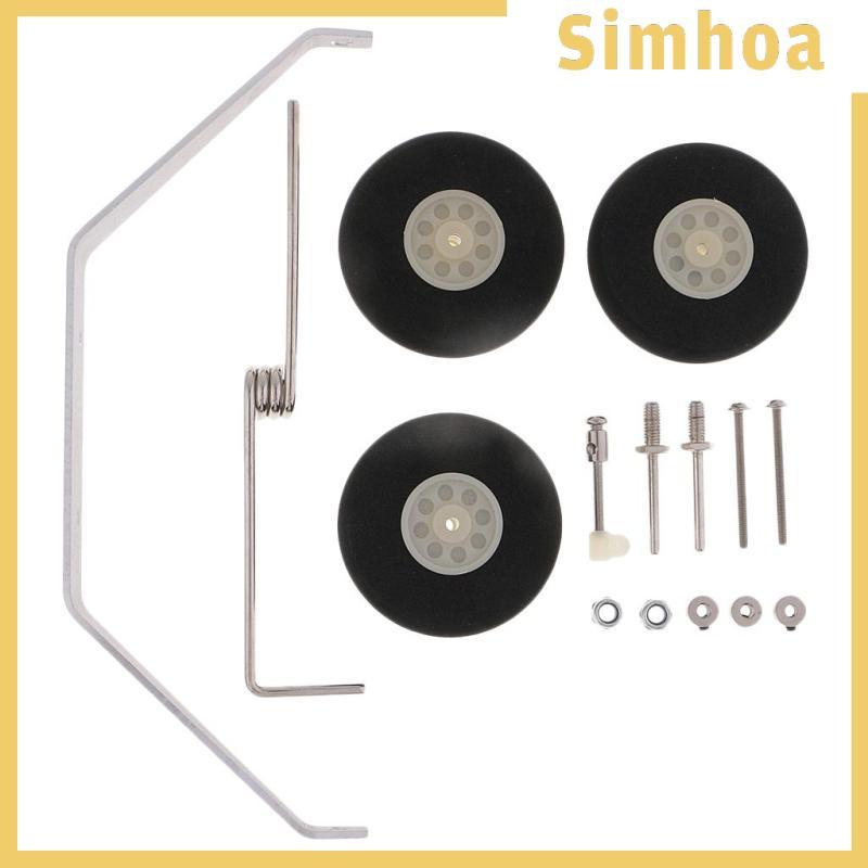 [SIMHOA] ชุดอุปกรณ์เสริมล้อหน้าและเกียร์ลงจอดสําหรับเครื่องบิน RC Cessna 182