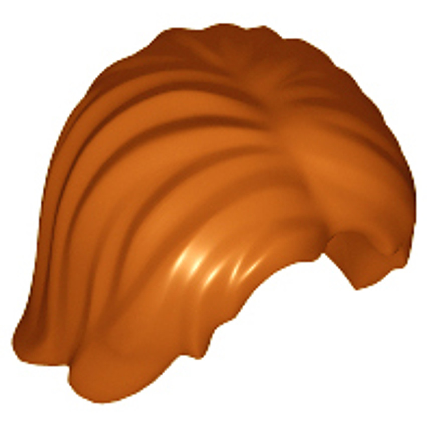 Brick2cube Part - Minifigure, Hair Mid-Length Tousled with Center Part - 88283