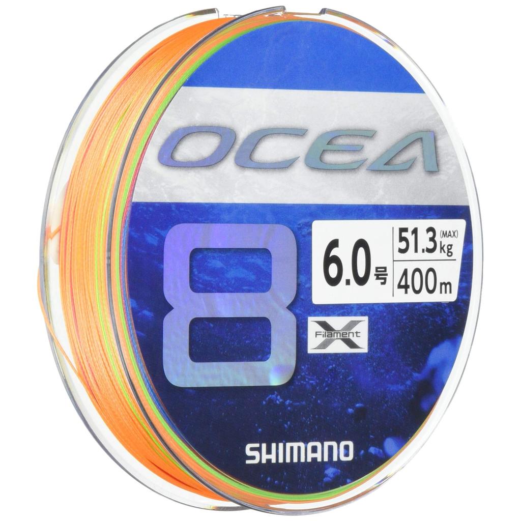Shimano Line Ocea 8 400m 6.0号 5 Colors LD-A81S Fishing Line