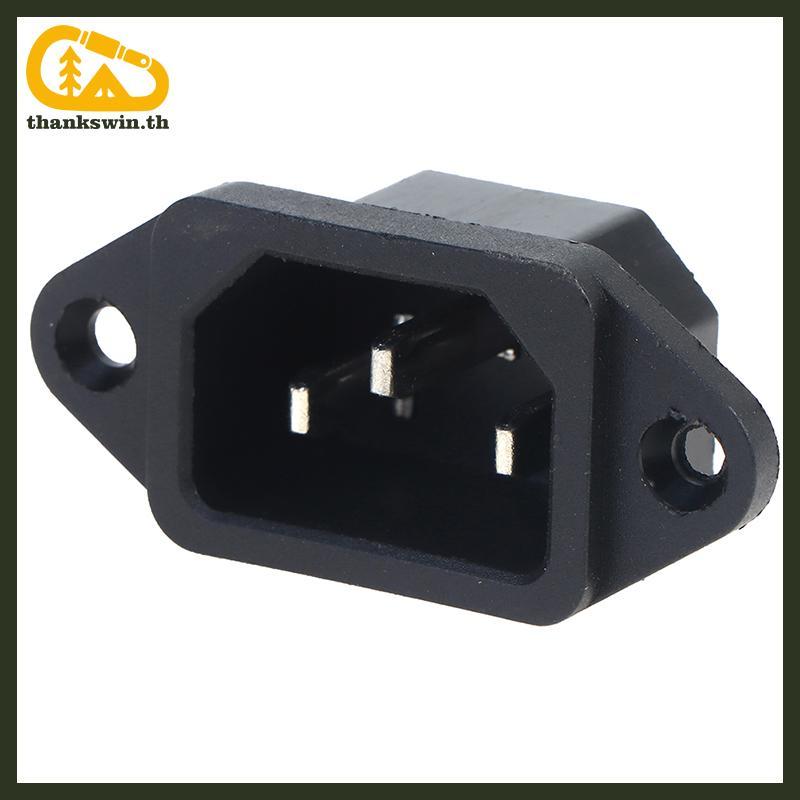 Thankswin AC-04 ซ็อกเก็ต 250V 10A 3-pin พร้อมหูสําหรับรถยนต์ไฟฟ้าคอมพิวเตอร์ซ็อกเก็ต th