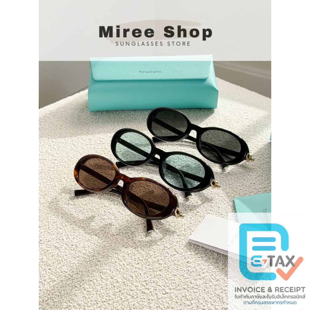 Tiffany & Co. แว่นกันแดด TF4242D ทรงวงรี สวยสมชื่อแบรนด์จิวเวอรี่ ของแท้ประกันศูนย์ 2 ปีค่ะ