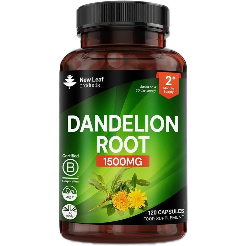 Dandelion Root Capsules 120 Dandelion Root Extract Capsules Water Retention Tablets 1500 มก. ต่อเสิร
