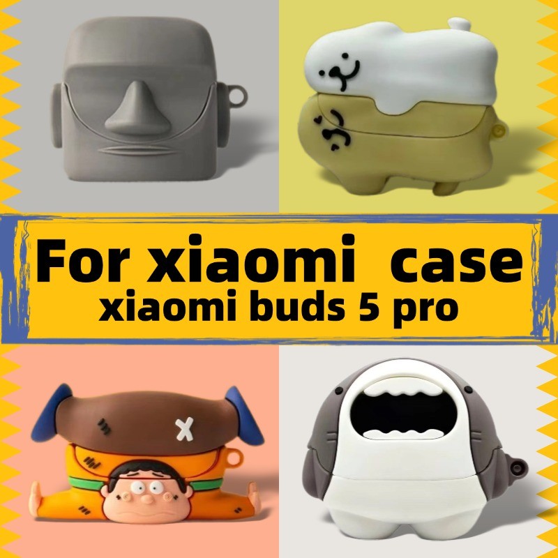สําหรับ Xiaomi Buds 5 Pro กันกระแทกหูฟังฝาครอบ Xiaomi Buds 5 Pro กันกระแทกซิลิโคนกันกระแทกหูฟังฝาครอบ