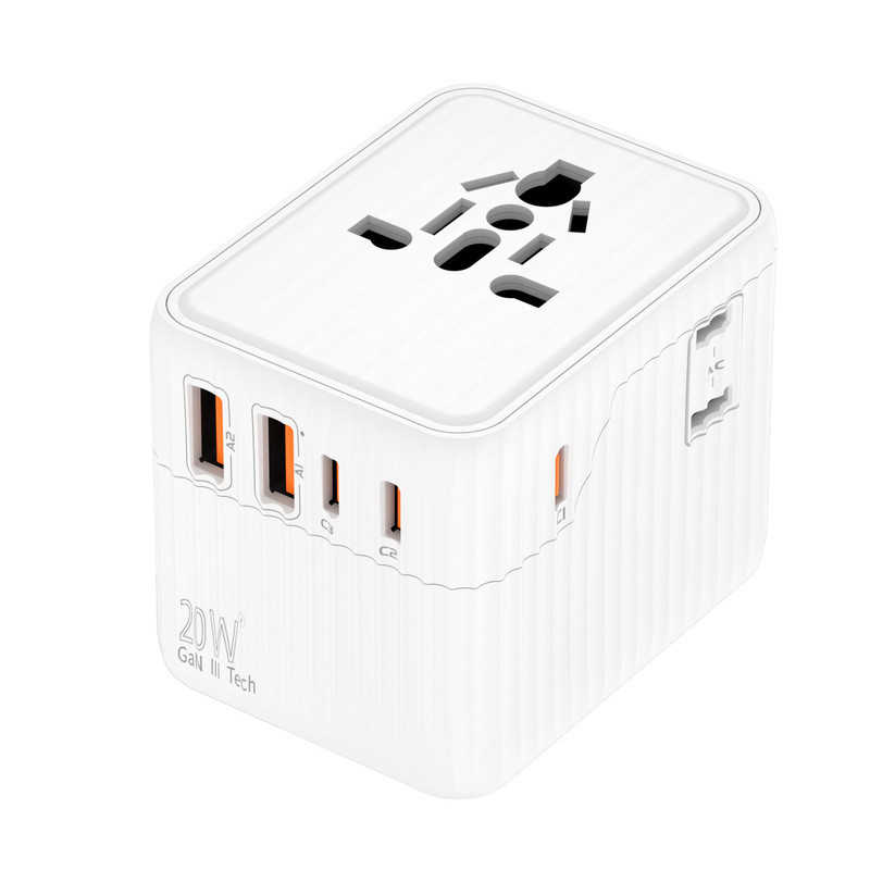 สไตล์ใหม่ Dual AC ปลั๊กแปลง 20W ซ็อกเก็ตมัลติฟังก์ชั่นหนึ่งเทิร์น Multi-Global Travel Essential ซ็อก