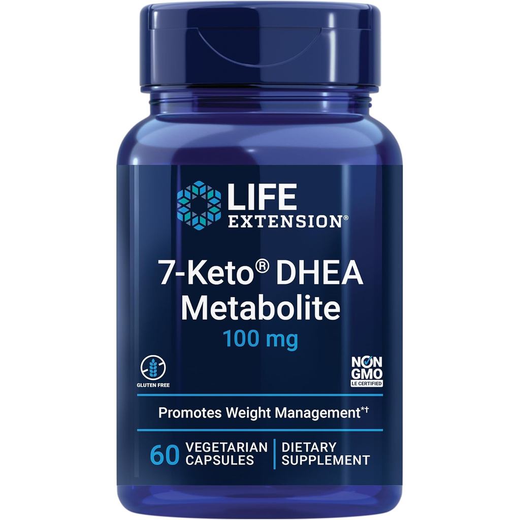 Life Extension 7-Keto DHEA Metabate – Crank Up Your Fat-Burning Furnector – Non-GMO – ปราศจากกลูเตน 
