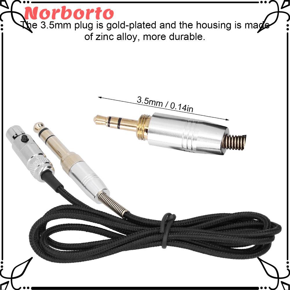 NORBORTO สายหูฟัง, 6.35 มม./3.5 มม.อินเทอร์เฟซ Mini XLR 2 M / 6.5ft หูฟังอัพเกรดสายไฟ, Plug and Play