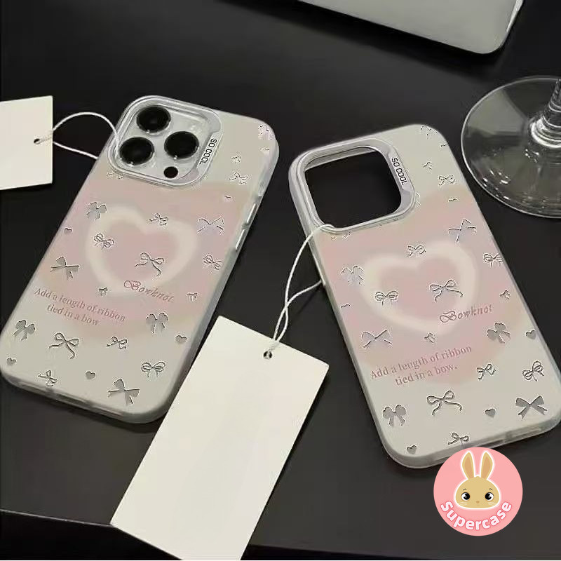 หรูหรา Bow Love เคสโทรศัพท์สําหรับ Samsung Galaxy A07 A06 A05 A05S M04 F04 A04S A04E A03 Core A03S A