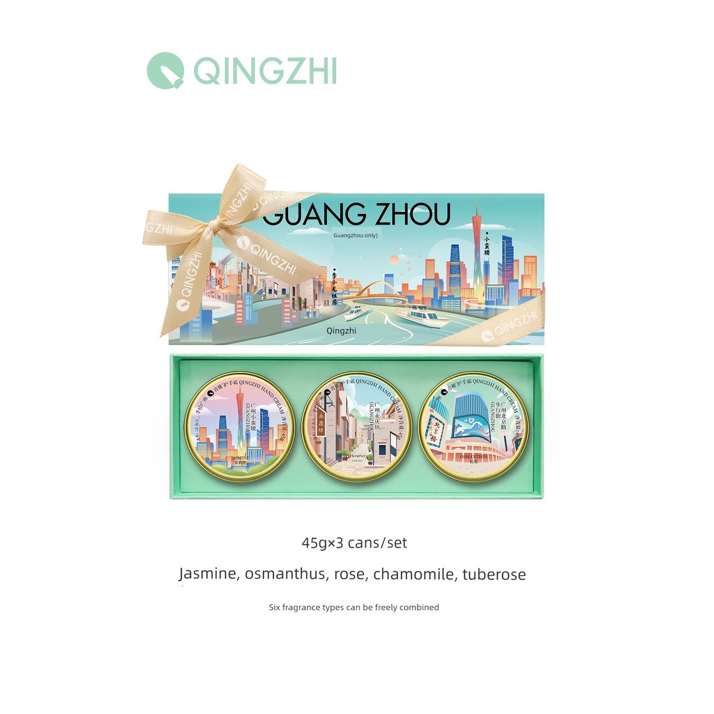 handcream ครีมทามือ ครีมทามือหนุ่ม qingzhi ทาสีด้วยมือกวางโจวเอวเล็ก Jasmine Gardenia Osmanthus ของข
