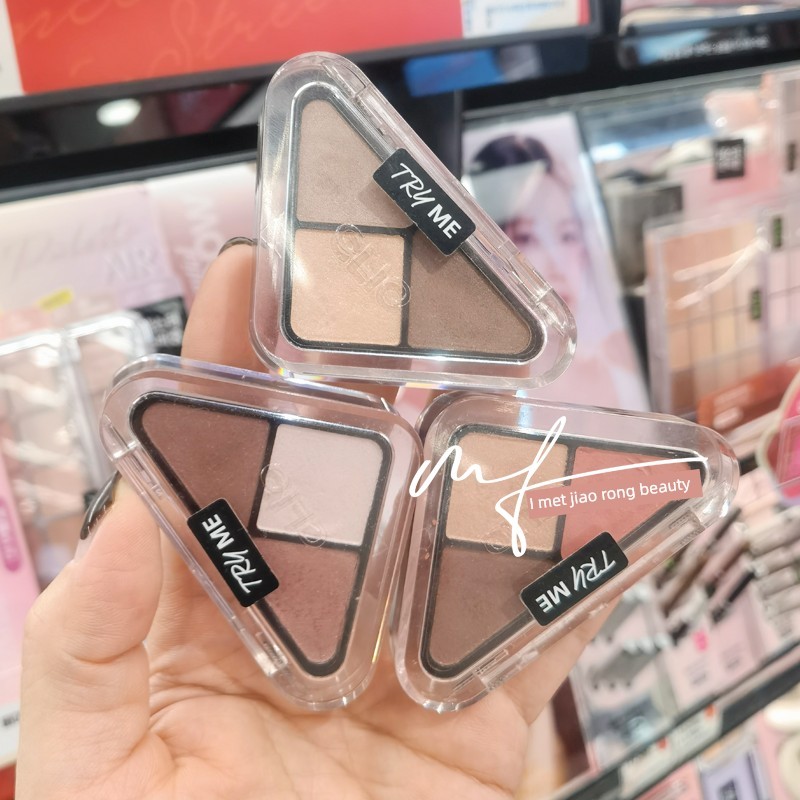 eyeshadow palette อายแชโด สินค้าใหม่ CLIO CLIO CLIO สามเหลี่ยมขนาดเล็ก Tricolor Eyeshadow Palette Ea