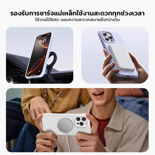 TOKOCASE เคสมือถือแม่เหล็กซิลิโคน ลายคลื่นน้ำ วัสดุ Liquid Silicone เกรดพรีเมียม 13-17