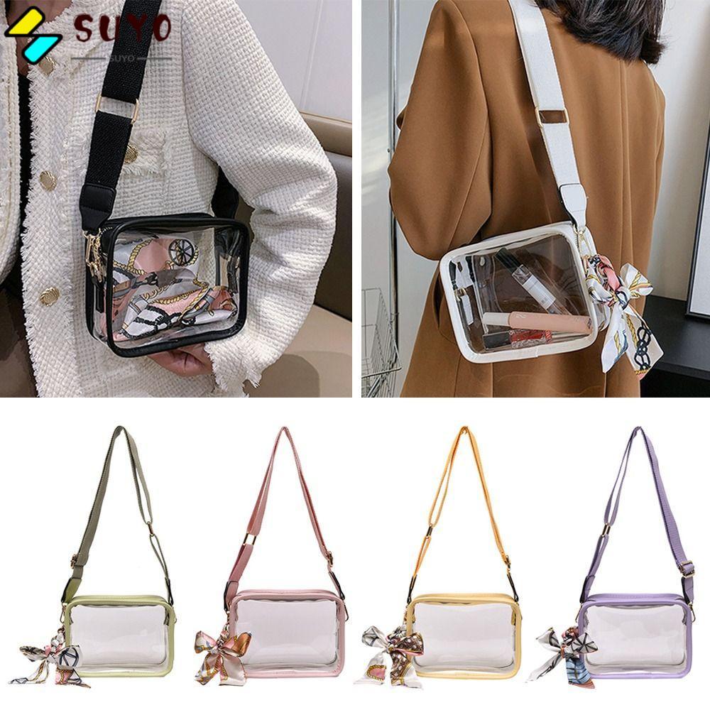 SUYO Messenger Bag PVC Girls Jelly Crossbody Bag