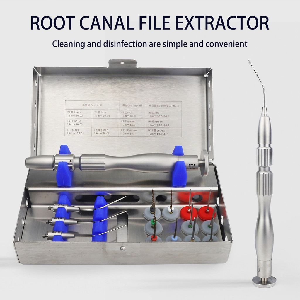 1 ชุดทันตกรรม Endodontic Endo แฟ้มเครื่องมือกําจัดทันตกรรม Root Canal File Extractor Endo Extractor 