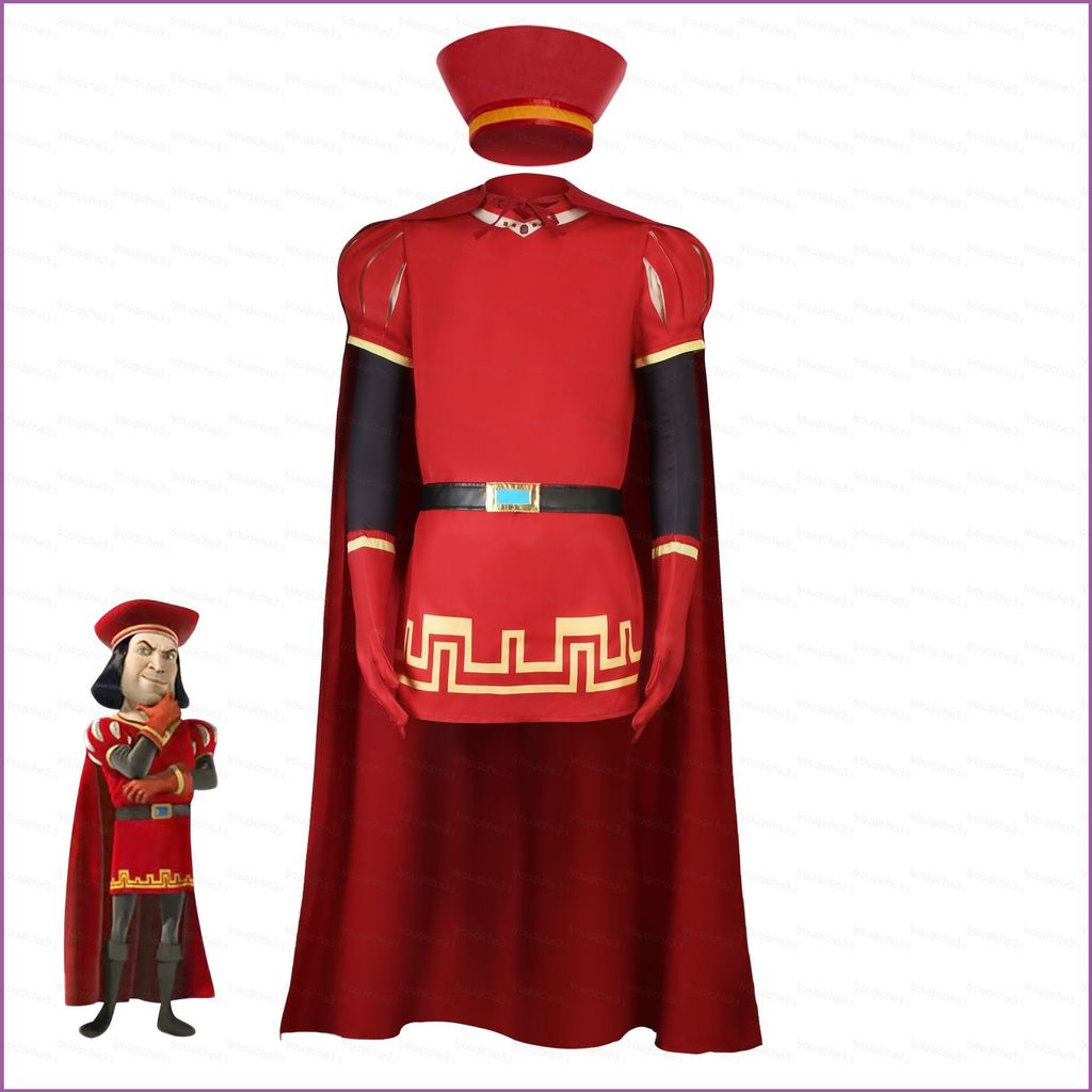 คอสเพลย์ Shrek Lord Farquaad มาพร้อมสำหรับการแสดงละครและชุดฮาโลวีน