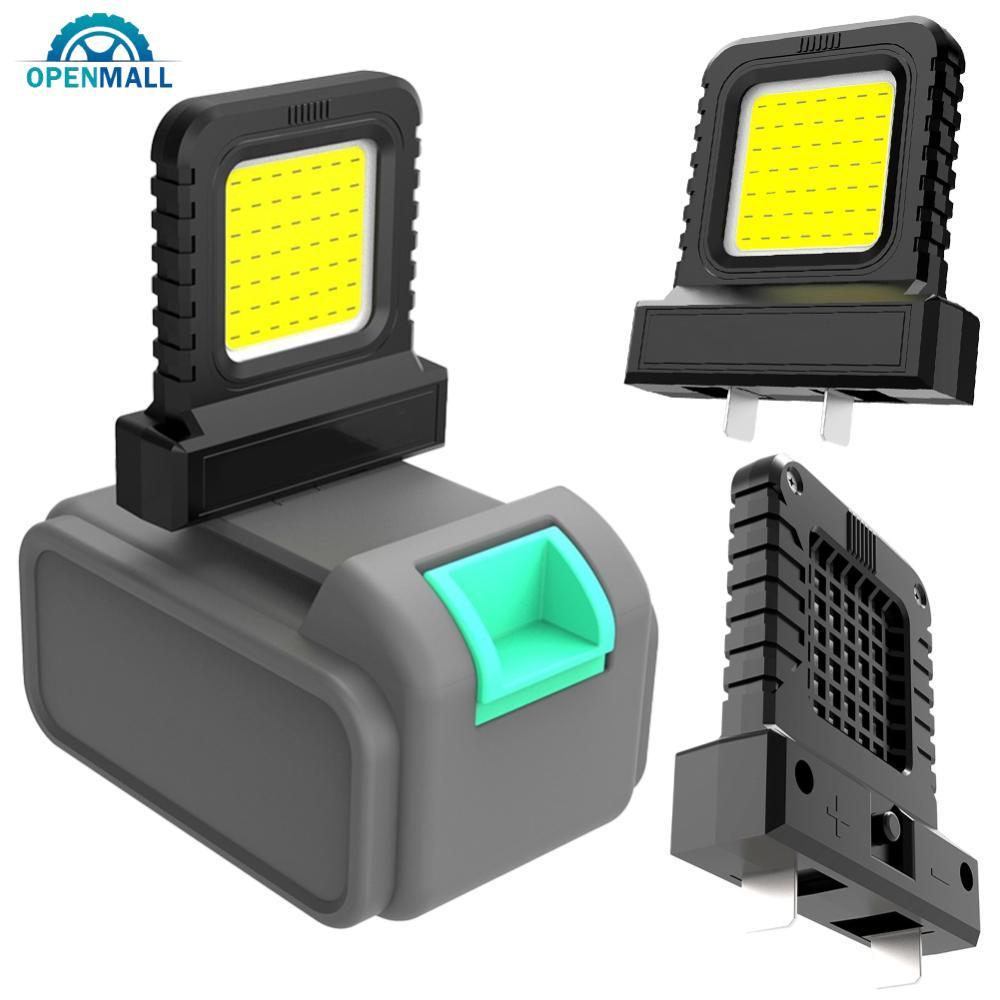 OPENMALL 20-21V ไฟ LED ทํางานพร้อมอินเทอร์เฟซแบตเตอรี่ COB น้ําท่วมสําหรับเครื่องมือไฟฟ้าความสว่างสู
