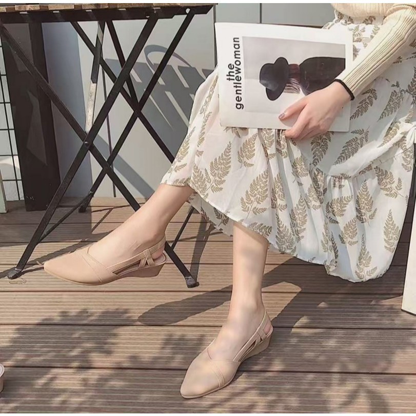 ZZ HOME !! รองเท้าคัชชู 👡รองเท้าผู้หญิง แบบสวม รองเท้ารัดส้น ญ รองเท้ายางแบบสวมผญ รองเท้าแฟชั่นผู้หญิง BB032 - รูปที่ 4