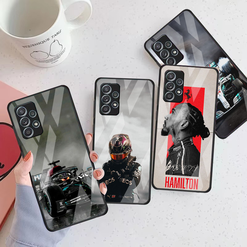 Lewis hamilton 08 แก้วเคสโทรศัพท์สําหรับ Samsung Galaxy A16 A15 A25 A35 A55 A53 A54 A34 A14 A32 A52 