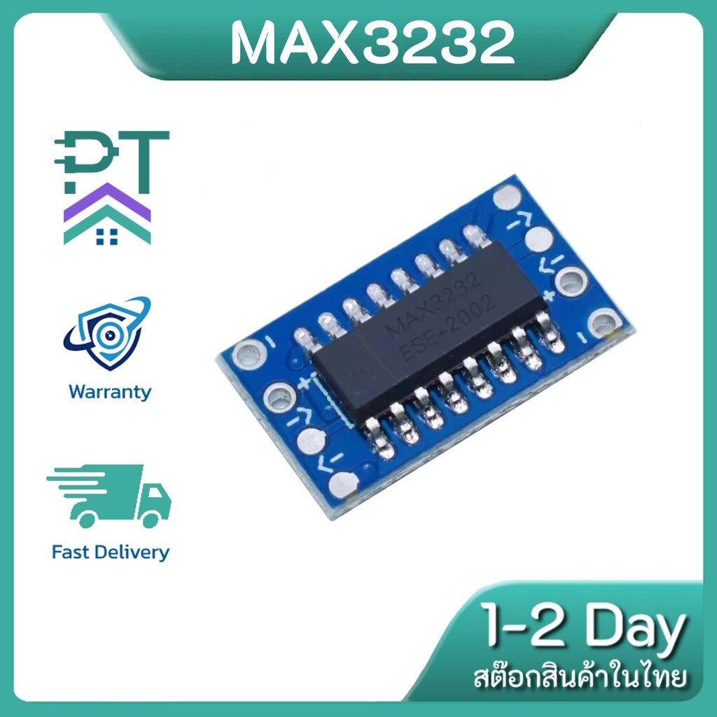 โมดูล MAX3232 แปลงสัญญาณ RS232 เป็น TTL Serial Converter Module 3.3V/5V พร้อมส่งจากไทย !!!