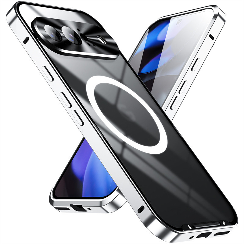 สําหรับ Pixel 10 9 Pro XL กรณีกรอบโลหะกรณีชาร์จไร้สายสําหรับ Google Pixel10pro XL Pixel10 สําหรับแม่