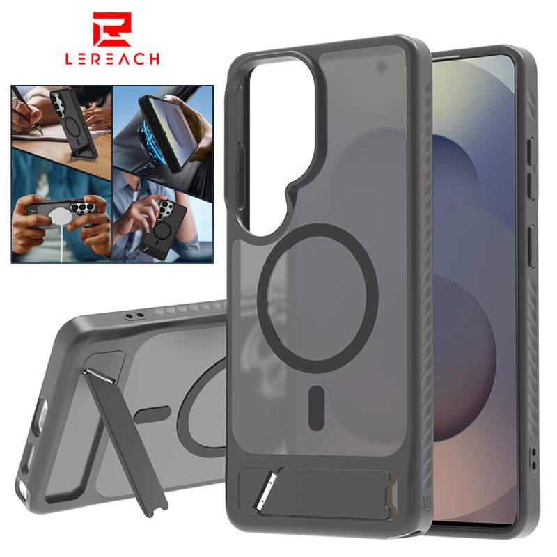Lereach เคสแม่เหล็กพร้อมขายึดสําหรับ Samsung Galaxy S26 S25 S24 Ultra Plus S25 FE S25 Edge Casing กันกระแทก