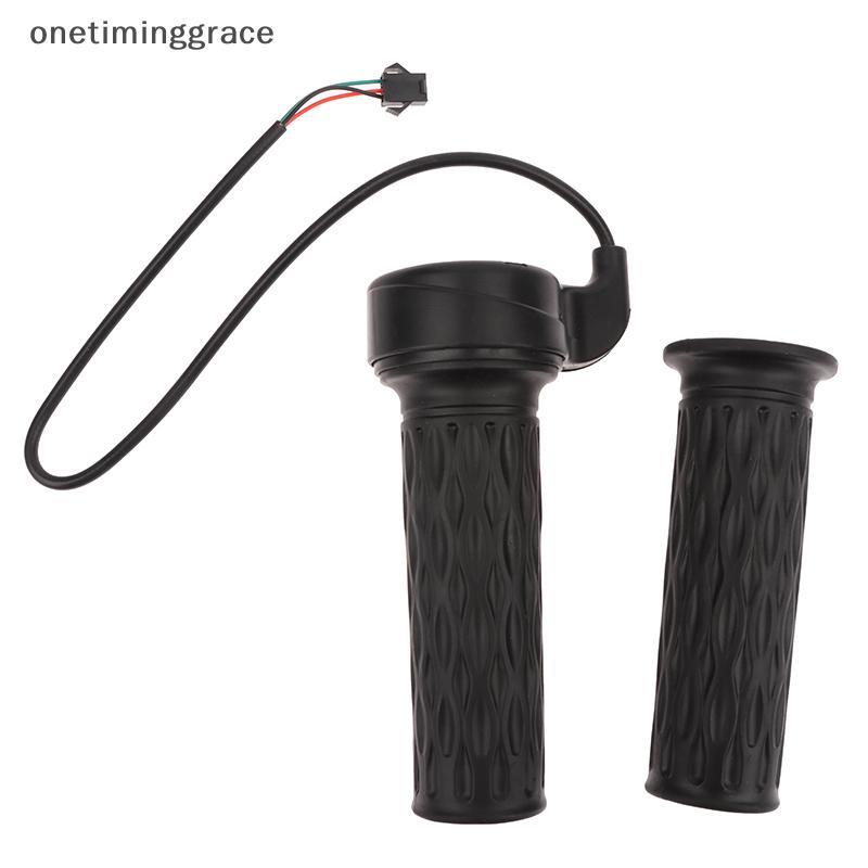 Onetiminggrace 1 คู่ไฟฟ้าจักรยานคันเร่งความเร็วคันเร่ง Grip สวมใส่ Accelerator Handle Grip สําหรับ Handlebar OMA
