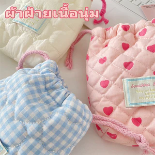 กระเป๋ากล้องขนาดเล็ก กระเป๋าเก็บกล้องผ้าฝ้ายลายนวมน่ารัก กระเป๋าเก็บกล้องโพลารอยด์ CCD นุ่ม กันกระแทกและกันขีดข่วน