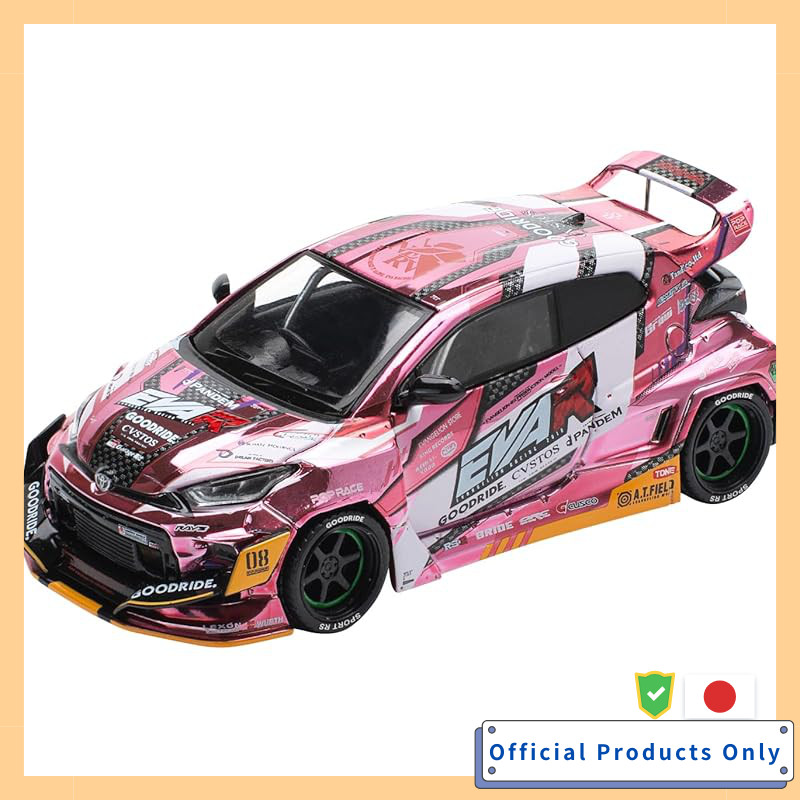 POP RACE 1/64 Eva RT8 Number 8 Goodride GR Yaris Completed Model PR640220