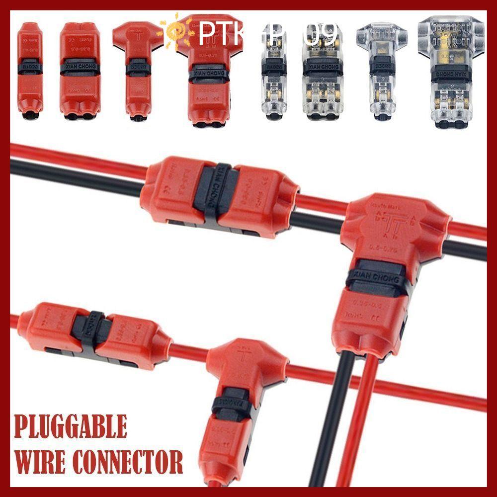 PTKFPT09 1 ชิ้นสายไฟ Crimp,ตัวเชื่อมต่อรถ 8-22AWG Pluggable Wire Connector,ทนทานสําหรับสายไฟสายไฟการ