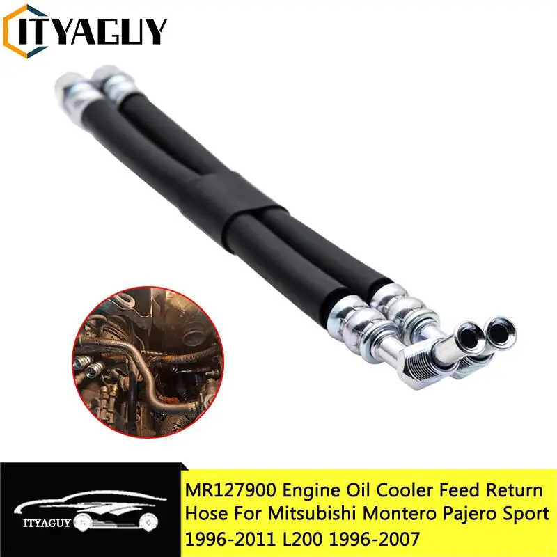 Engine Oil Cooler Feed & Return Hose For Mitsubishi PAJERO MONTERO SPORT 1996-2011 L200 1996-2007 MR